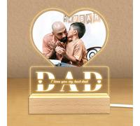 Personalized Photo Gifts for Boyfriend Girlfriend Women Couple,Custom Picture Frames Acrylic Plaque Night Light for Best Friend Birthday Gifts,Customizable Gifts for Christmas Day