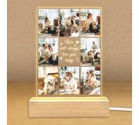 Personalized Photo Gifts for Boyfriend Girlfriend Women Couple,Custom Picture Frames Acrylic Plaque Night Light for Best Friend Birthday Gifts,Customizable Gifts for Christmas Day