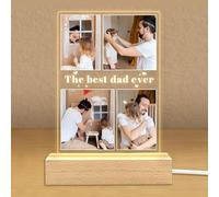 Personalized Photo Gifts for Boyfriend Girlfriend Women Couple,Custom Picture Frames Acrylic Plaque Night Light for Best Friend Birthday Gifts,Customizable Gifts for Christmas Day
