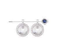 Personalized Photo Insert Wedding Outfits Shawls Charm Brooch Bag Easy Installation Rhinestone Accent Design Photo Holder Brooch, フリーサイズ