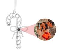 Personalized Photo Ornament for Christmas Tree,Custom Projection Drop Pendant with Picture Inside,Hanging Snowflake Projection Pendant,Family Christmas Ornament for Couple/Family/Friends/Pet Lover