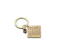 Personalized Photo Projection Keychain with Calendar Date,Custom Picture Inside Keychain,Calendar Keychain,Mother's Day Gift,Gift for Mom (Devise A)