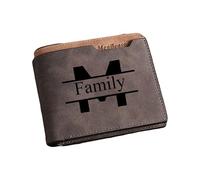 Personalized Photo Sketch Wallet for Men, DIY Custom Portrait PU Leather Wallet, Father's Day & Valentine's Gifts for Him, Mens Wallets & Leather Gift Ideas