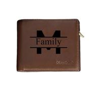 Personalized Photo Sketch Wallet for Men, DIY Custom Portrait PU Leather Wallet, Father's Day & Valentine's Gifts for Him, Mens Wallets & Leather Gift Ideas