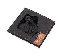 Personalized Photo Sketch Wallet for Men, DIY Custom Portrait PU Leather Wallet, Father's Day & Valentine's Gifts for Him, Mens Wallets & Leather Gift Ideas