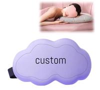 Personalized Photo Sleep Eye Mask-Custom Design with Adjustable Strap, 3D Light-Blocking & Breathable for Travel, Naps, Airplanes Offices Night Sleeping Nap Gifts for Your Love Family Friend (Purple)