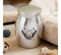 Personalized Photo Small Urns for Human Ashes, In Your Heart I'll Always Be, Custom Name & Date Mini Keepsake Cremation Urn with Picture, Loss of Loved One Memorial Gifts 2.7 * 3.9cm,16