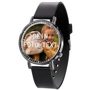Personalized Photo Wristwatch, Stainless Steel Waterproof Wristwatches with Photo Watch Quartz Movement in Gift for Father's Day Mother's Day Girlfriend Family (Women)