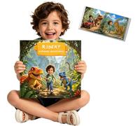 personalized Picture Book for kids,Dinosaur Adventure-Custom Name & Photo