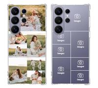 Personalized Picture Case for Samsung Galaxy S26 Ultra 2026, Custom Photos Collage Clear Phone Cover, Slim Soft TPU Rugged Protective, Gift for Couple, Mother's Day, Father's Day, Birthday, Christmas