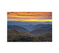 Personalized Picture Puzzles For Adults 1000 Piece, Blue Ridge Parkway Mountains Jigsaw Puzzles For Adults 1000 Piece Puzzle Educational Games Or Toys For Elders Children Family Friends