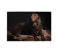 Personalized Picture Puzzles For Adults 1000 Piece, Brown Labrador Jigsaw Puzzles For Adults 1000 Piece Puzzle Educational Games Or Toys For Elders Children Family Friends