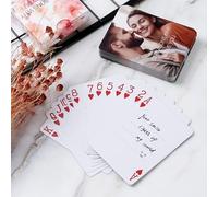 Personalized Playing Cards - 52 Reasons Why I Love You Custom Playing Cards with Photo, Valentines Day Gift, Things I Love About You