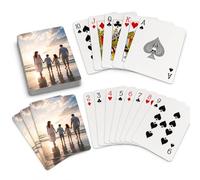 Personalized Playing Cards with Photo, Make Your Own Custom Poker Deck with Picture Text Logo, 52 Cards + 2 Jokers, Custom Photo Card Gift for Couples, Weddings, Parties, Family and Business Events
