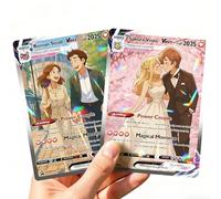 Personalized Poke Card Anime Anniversary Card, Custom Wedding Photo Keepsake, Romantic Couple Gift for Him or Her, Great Gift for Kids, Couples, Gamers & Fans