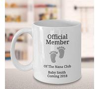 Personalized Pregnancy Announcement New Nana Grandma Gift for New Grandparents Custom Nana Grandma Coffee Mug