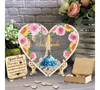 Personalized Princess Quinceanera Guest Book Alternative Custom Sweet 16 Guest Book Heart Mis Quince Anos Guest Book Quince Guestbook Drop Box Sign Decor for Birthday Quince Party