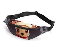 Personalized Printed Fanny Pack for Women And Men for Secure Travel Cute Christmas Reindeer Printed Waist Pack with Adjustable Strap Belt Bag