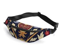 Personalized Printed Fanny Pack for Women And Men for Secure Travel Hand Drawn Pomegranate Printed Waist Pack with Adjustable Strap Belt Bag