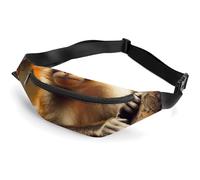 Personalized Printed Fanny Pack for Women And Men for Secure Travel Monkey on Tree Printed Waist Pack with Adjustable Strap Belt Bag