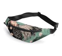 Personalized Printed Fanny Pack for Women And Men for Secure Travel Red Cowboy Boots Printed Waist Pack with Adjustable Strap Belt Bag