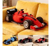Personalized Racing Car Shaped Pillow Custom Name Cool Race Car Throw Pillow, Vehicle Decorative Pillows for Sofa Bed Couch, Christmas Birthday Decor Gifts for Car Lovers (Style 04)
