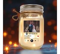 Personalized Remembrance Night Light - Custom Memorial Jar with Photo - Grief Gift for Family After Losing Mom, Dad, or a Special Person