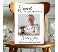 Personalized Reserved In Loving Memory Wedding Sign, Custom Wedding Memorial Table Sign For Wedding, Memorial Wedding Ceremony Chair Seating Sign To Honor Loved Ones Celebrating from Heaven