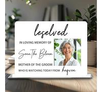 Personalized Reserved In Loving Memory Wedding Sign, Custom Wedding Memorial Table Sign For Wedding, Memorial Wedding Ceremony Chair Seating Sign To Honor Loved Ones Celebrating from Heaven