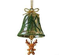 Personalized Resin Double Sided Christmas Ornament with Stacked For Books for For Book Lovers Holiday Decoration and Car Hanging Accessory (Deer B)