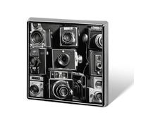 Personalized Retro Cool Camera Collection Lapel Pin for Men Women Cute Funny Square Brooch for Ease And Safe Aluminum Alloy Brooches Suit Dress Accessories Wedding Party