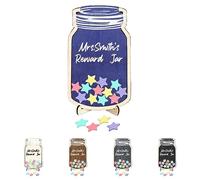 Personalized Reward Jar Back to School Gift Teacher Reward Jar Classroom Reward Jar Potty Training Bulletin Board Chart Classroom Good Behaviour Management Tool for Child Boy Girl