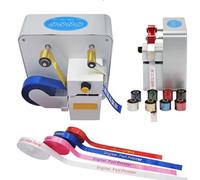 Personalized Ribbon Printer with USB Connectivity, High-Speed Thermal Printing at 120 m/h, Adjustable Width 10-40mm, 300 dpi Resolution for Custom Label and Tag Creation