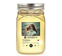 Personalized Romantic Night Light - Custom Couple Jar with Names, Photo, and Date - Wedding Anniversary Valentine's Day Gift for Husband or Wife