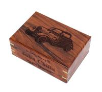 Personalized Rosewood Urns for Human or Pet Ashes, Vintage Car Themes Wooden Engraved Cremation Urn, Wood Funeral Urn - Keepsake Box, Memorial Urn or Casket (11 x 7 x 4 inches - 115 Kg or 250 Lbs)