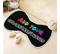 Personalized Rug, Custom Rug, Personalized Your Own Area Rug, Customized Design Doormat with Photos and Text, for Living Room, Bedroom, Dining Room, Office, Kitchen, Home Decor Floor Mats