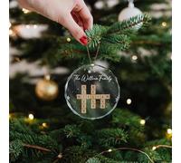 Personalized Scrabble Family Name Ornament, Family Crossword Christmas Ornament, Custom Family Names Keepsake Gift,Family Christmas Ornament (design C)