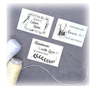 Personalized Sewing Labels, 1.2 x 1.8in Iron on or sew in, Custom Iron on Labels for Handmade, Knitting, Quilting and Sewing Crafts