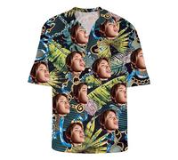 Personalized Shiteshirts - 24 Patterns to Choose from Men's Hawaiian Shirts Custom Face Shirts Custom Husband Photo Men's Hawaiian Beach Floral Shirts (UK, Alpha, M, 4XL, Regular, Regular, N)