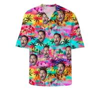 Personalized Shiteshirts - 24 Patterns to Choose from Men's Hawaiian Shirts Custom Face Shirts Custom Husband Photo Men's Hawaiian Beach Floral Shirts (UK, Alpha, M, 4XL, Regular, Regular, E)