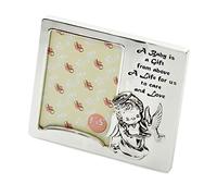 Personalized Silver Plated Baby Photo Frames - Engrave Your Baby’s Name on Our Frames for Babies - 3.5 5 in Size Picture Frames for Babies