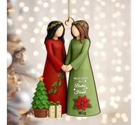 Personalized Sister Christmas Ornaments, Custom You Are The Sister I Got To Choose, Personalized Sisterhood & Friendship Hanging Ornaments, Best Friend Pendant Gifts for Women Girls