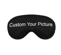 Personalized Sleep Eye Mask for Men Women, Custom Eye Mask for Sleeping, Soft Night Blindfold with Adjustable Strap, Comfy Sleeping Eye Cover for Nap Travel Custom Photo