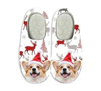Personalized Slippers for Women Men - Christmas Custom Photo House Shoes with Memory Foam, Non-Slip Sole for Indoor Outdoor Winter Use, Cozy Bedroom Footwear as Unique Gift