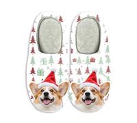 Personalized Slippers for Women Men - Christmas Custom Photo House Shoes with Memory Foam, Non-Slip Sole for Indoor Outdoor Winter Use, Cozy Bedroom Footwear as Unique Gift