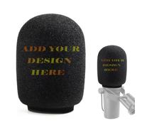 Personalized SM7B foam mic windscreen Custom Vocal Microphone Pop Filter Customized Microphone Cover for Shure SM7B SM7dB microphone not included
