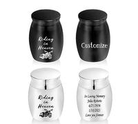 Personalized Small Keepsake Urns for Human Ashes Motorcycle Cremation Urns for Ashes Little Urn Memorial Ashes Holder Sharing Funeral Urn