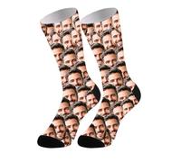 Personalized Socks with Photo, Unisex Face on Socks, Personalised Socks with Cute Dog Pet Picture Print Customised Unisex Sock Funny Gifts for Men Women