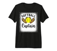 Personalized Softball Heart Tee Cute Captain Men Women Premium T-Shirt