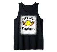 Personalized Softball Heart Tee Cute Captain Men Women Tank Top
